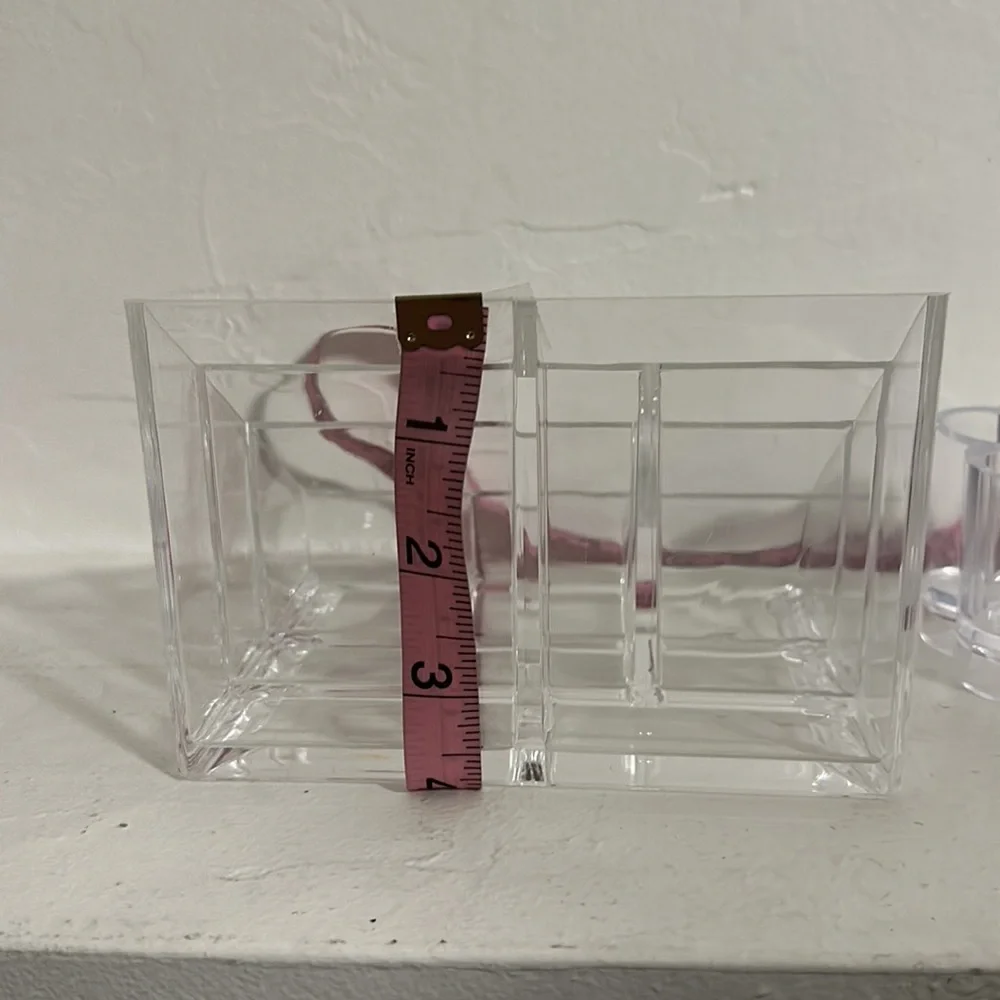 3 pc acrylic cosmetic organizers bundle